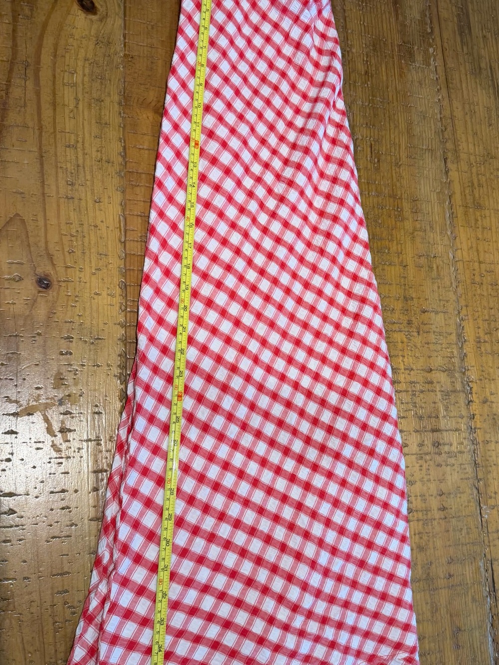Universal Thread Red and White Gingham A-Line Skirt - Picture 3 of 5